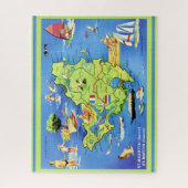 セント・マーチン島16x20地図 ジグソーパズル (縦)