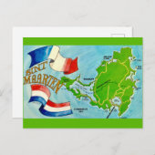 セント・マーチン島 ポストカード マップ (正面/裏面)