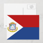 セント・マーティンの旗 ポストカード (正面/裏面)