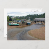 セント・マーティンスのファンディ湾の干潮、ニュー ポストカード (正面/裏面)