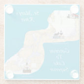 セント・メアリーの川のゲートウェイ湖スーペリアコースター ガラスコースター (裏面)