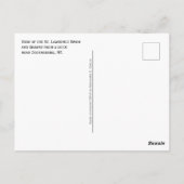 セント・ローレンス川とニューヨークの波止場からの水路 ポストカード (裏面)