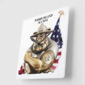 センパー·ファイ·ウォール·クロック スクエア壁時計 (傾斜)