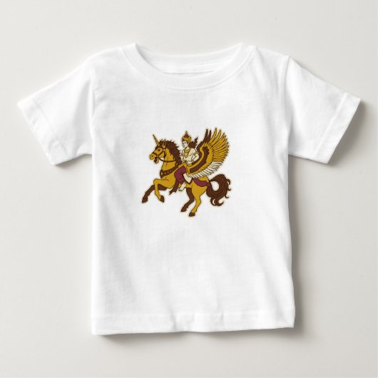 センブラニの馬 ベビーTシャツ (正面)
