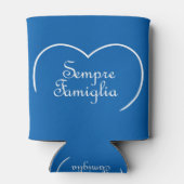 センプリファミイタリアンリア「常に家族」ハート 缶クーラー (裏面)
