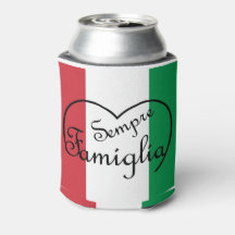 センプリファミイタリアンリア「常に家族」ハート