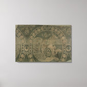 センマーフを表すシルクの断片 キャンバスプリント (正面)