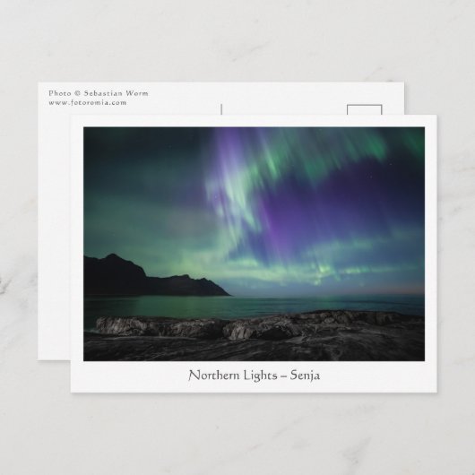 センヤ島、ノルウェー北部 ポストカード (正面/裏面)