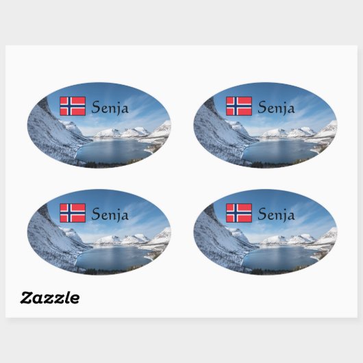 センヤ ノルウェー 楕円形シール (シート)