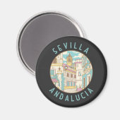 セヴィラスペインサ動揺してークルズ マグネット (正面/裏面)