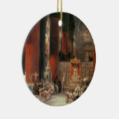 セヴィルのカテドラル1833年の行列(canvの油 セラミックオーナメント (右)