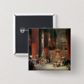 セヴィルのカテドラル1833年の行列(canvの油 缶バッジ (正面&裏面)