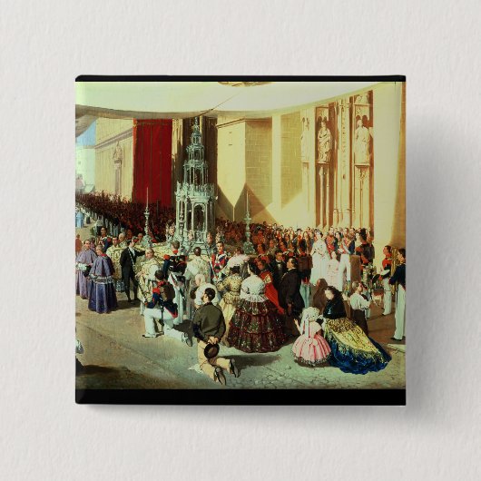 セヴィルのコーパス・クリスティの行列 缶バッジ (正面)