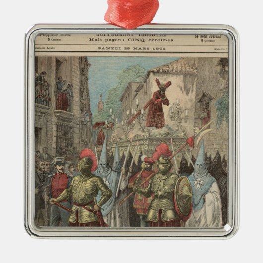 セヴィルの聖週 メタルオーナメント (正面)