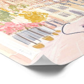 セヴィルスペイングアッシュ絵を描イラストレーション旅行 ポスター (角)