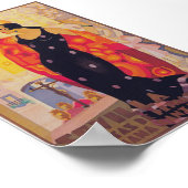 セヴィルスペイン1932春フェスティバルヴィンテージトラベル ポスター (角)