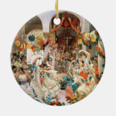 セヴィル(キャンバスの油) セラミックオーナメント (裏面)