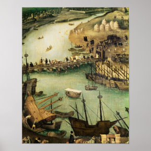 セヴィル、c.1590の港 ポスター