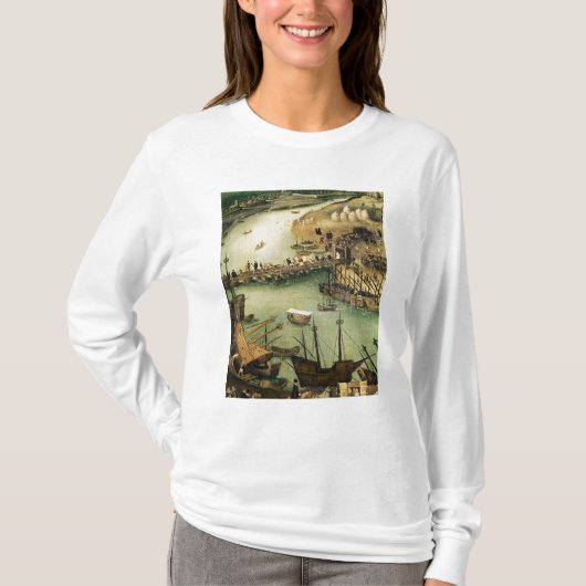 セヴィル、c.1590の港 tシャツ (正面)