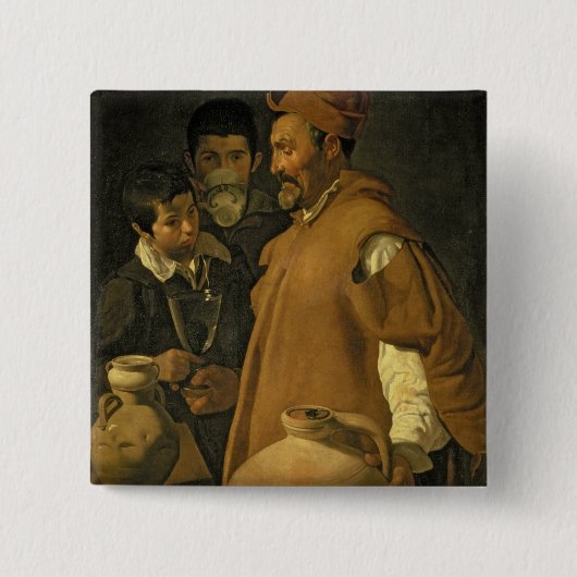 セヴィル、c.1620 (キャンバスの水販売人の油 缶バッジ (正面)