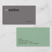 セヴィルV II 名刺 (正面/裏面)