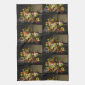 セヴェリン・ローゼン 豊かな果物の静物画アート キッチンタオル (縦)