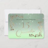 セーエレガントジグリーングリッターシックフローラキンセアニェラ 出欠カード (正面)