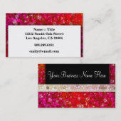 セーガーリーキンライン石グリッターきらきら光るプロフェッショナル 名刺 (正面/裏面)