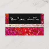 セーガーリーキンライン石グリッターきらきら光るプロフェッショナル 名刺 (裏面)