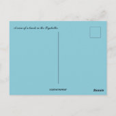 セーシェルのビーチの景色 ポストカード (裏面)