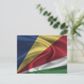 セーシェルの国旗 ポストカード (スタンド正面)