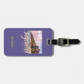 セーシェルインディアン海ヴィンテージサンセット土産 ラゲッジタグ (正面横)