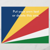 セーシェルカラー付きフライヤーデザイン チラシ (正面)