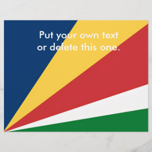 セーシェルカラー付きフライヤーデザイン チラシ