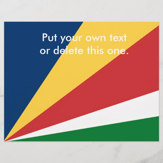 セーシェルカラー付きフライヤーデザイン チラシ (正面)