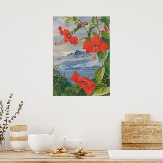 セーシェルズバイマリアンヌノース – エキゾチックな風景 ポスター (キッチン)