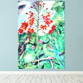 セーシェルズパラケート、シッタキュラワルディ キャンバスプリント (インサイチュ (ウッドフロア))