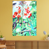 セーシェルズパラケート、シッタキュラワルディ キャンバスプリント (インサイチュ (リビング))