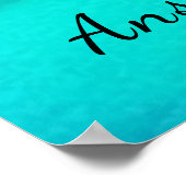 セーシェルビーチアート海恋人 ポスター (角)