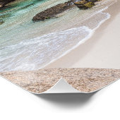 セーシェルラディグエアンセマロンビーチヴィンテージ ポスター (コーナー)