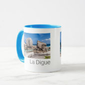 セーシェルラディグエアンセマロンビーチヴィンテージ マグカップ (正面左)
