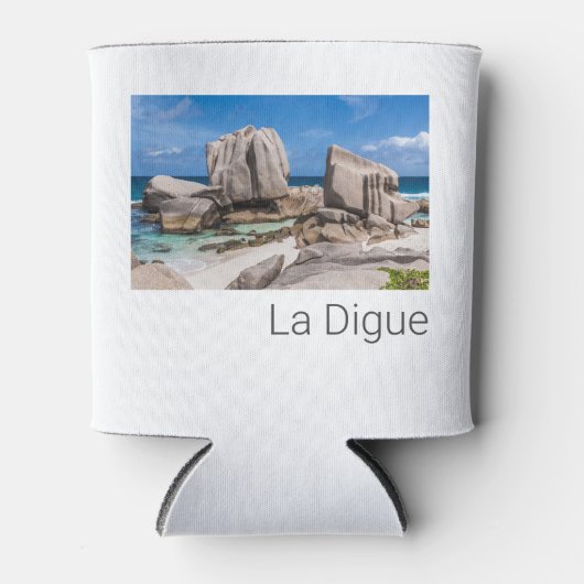 セーシェルラディグエアンセマロンビーチヴィンテージ 缶クーラー (正面)