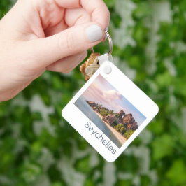 セーシェルラディグヴィンテージサンセットホリデーギフト キーホルダー