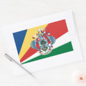 セーシェル国旗とコート・オブ・アームズ、セーシェル 長方形シール (封筒)