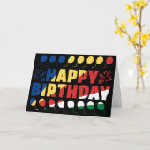 セーシェル国旗の愛国的誕生日 カード (黄色い花)