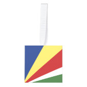 セーシェル国旗 キューブオーナメント (正面)