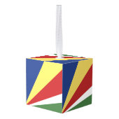 セーシェル国旗 キューブオーナメント (裏面アングル)