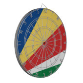 セーシェル国旗 ダーツボード (正面左)