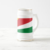 セーシェル国旗 ビールジョッキ (正面右)