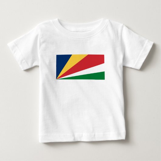 セーシェル国旗 ベビーTシャツ (正面)